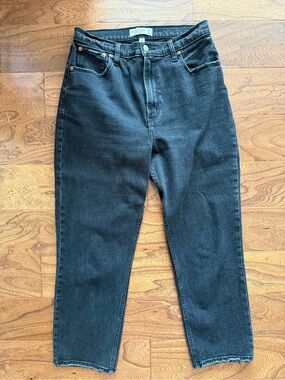 Abercrombie Curve Love Ultra High Rise Ankle Straight Jeans